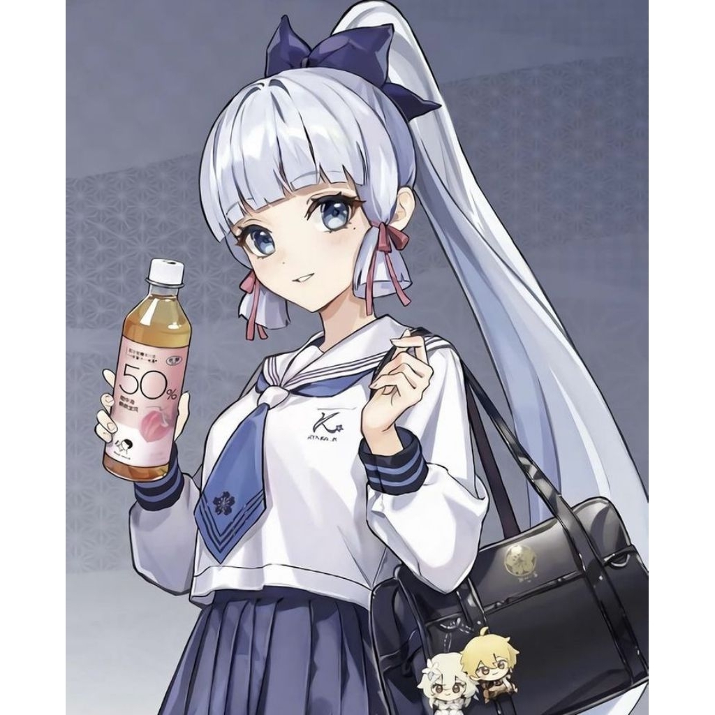 Fullset Ayaka HeyTea Wig & Hijab + Dasi Ayato