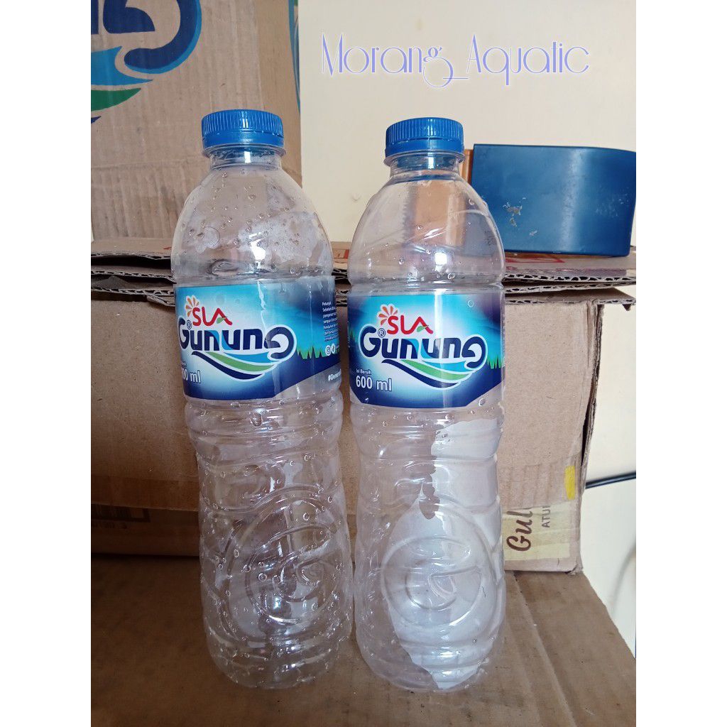 Botol aqua kosong 600 ml