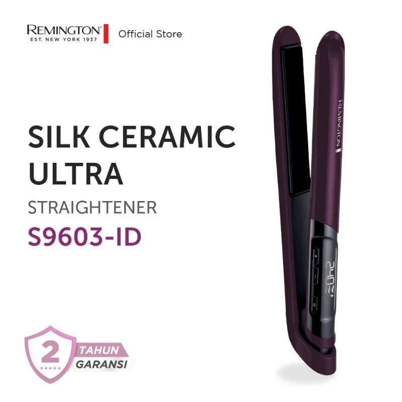 Remington Catokan Pelurus Rambut Silk Ceramic Ultra S9603 / Produk Original