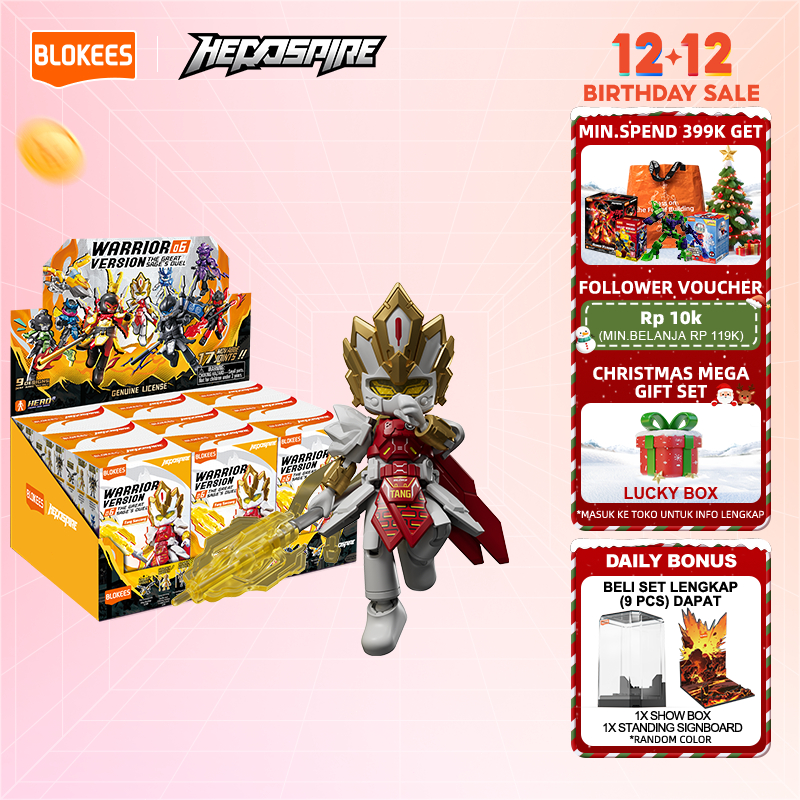 [BARU] BLOKEES HERO SPIRE Blind Box Mainan Balok Anak Toys (1 PCS)- WARRIOR VERSION