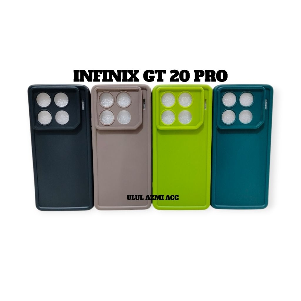 CASE INFINIX GT 20 PRO SOFTCASE PELINDUNG KAMERA MATTE ROSE