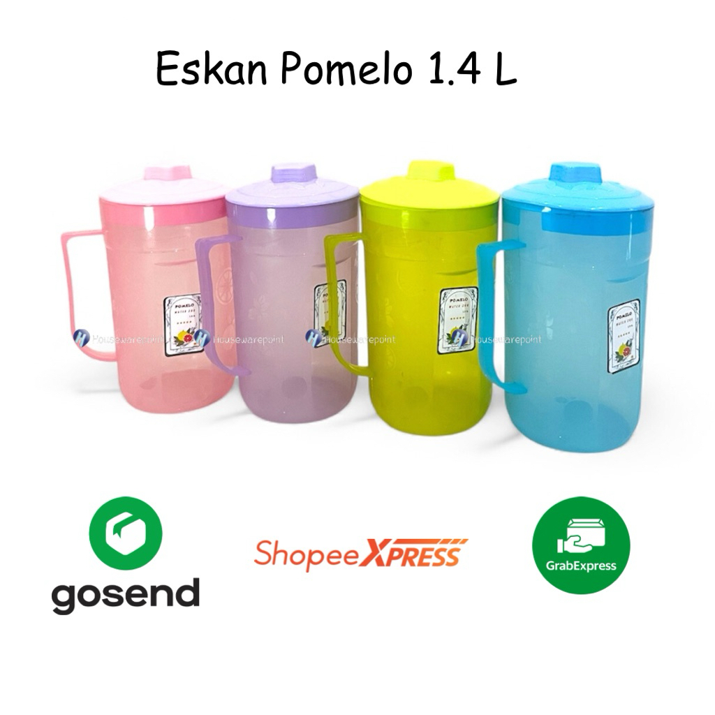 KHUSUS GOJEK DAN GRAB Eskan Pomelo 1,4 L | Eskan Plastik | Teko Plastik | Teko Air dan Kopi Plastik