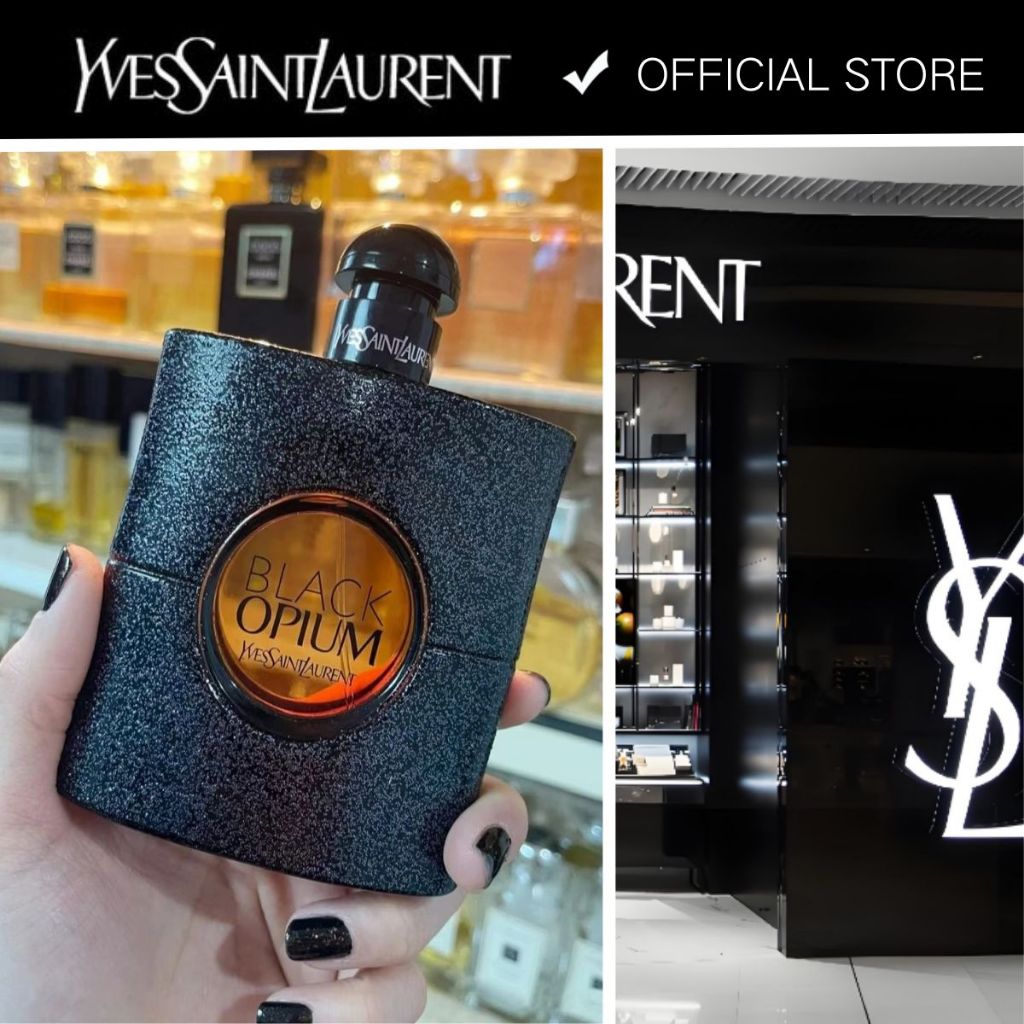 [100% Original]Ysl black opium Yves Saint Laurent EAU DE PARFUM SPRAY EDP 90 ML Parfume Wanita