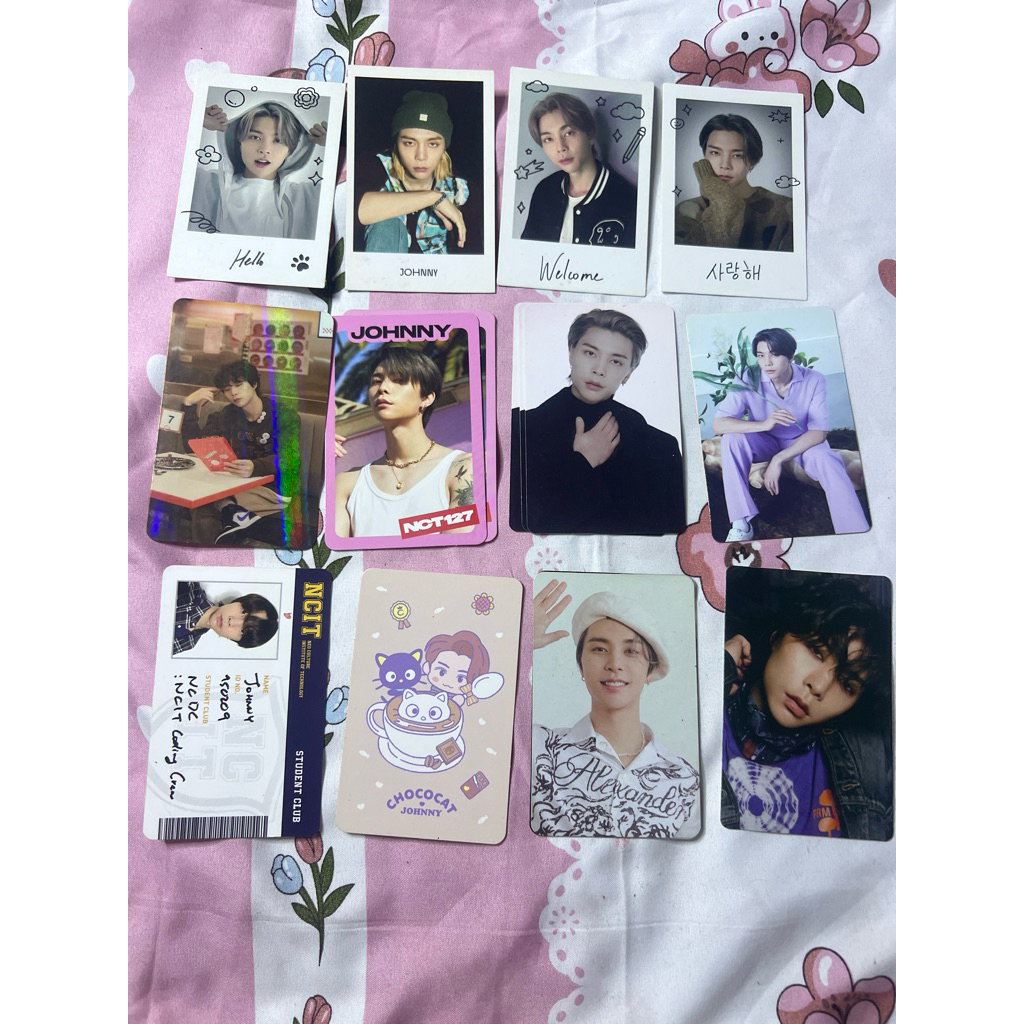 official pc photocard johnny nct 127 polaroid home from home pizza tc ayyo nature republic ncit id c