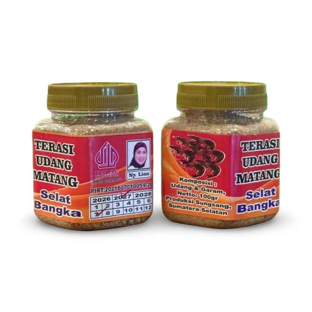 Terasi Udang Bubuk Bangka Siap Pakai 100g - Terasi Udang Bangka Terasi Super Enak Terasi Bubuk Teras