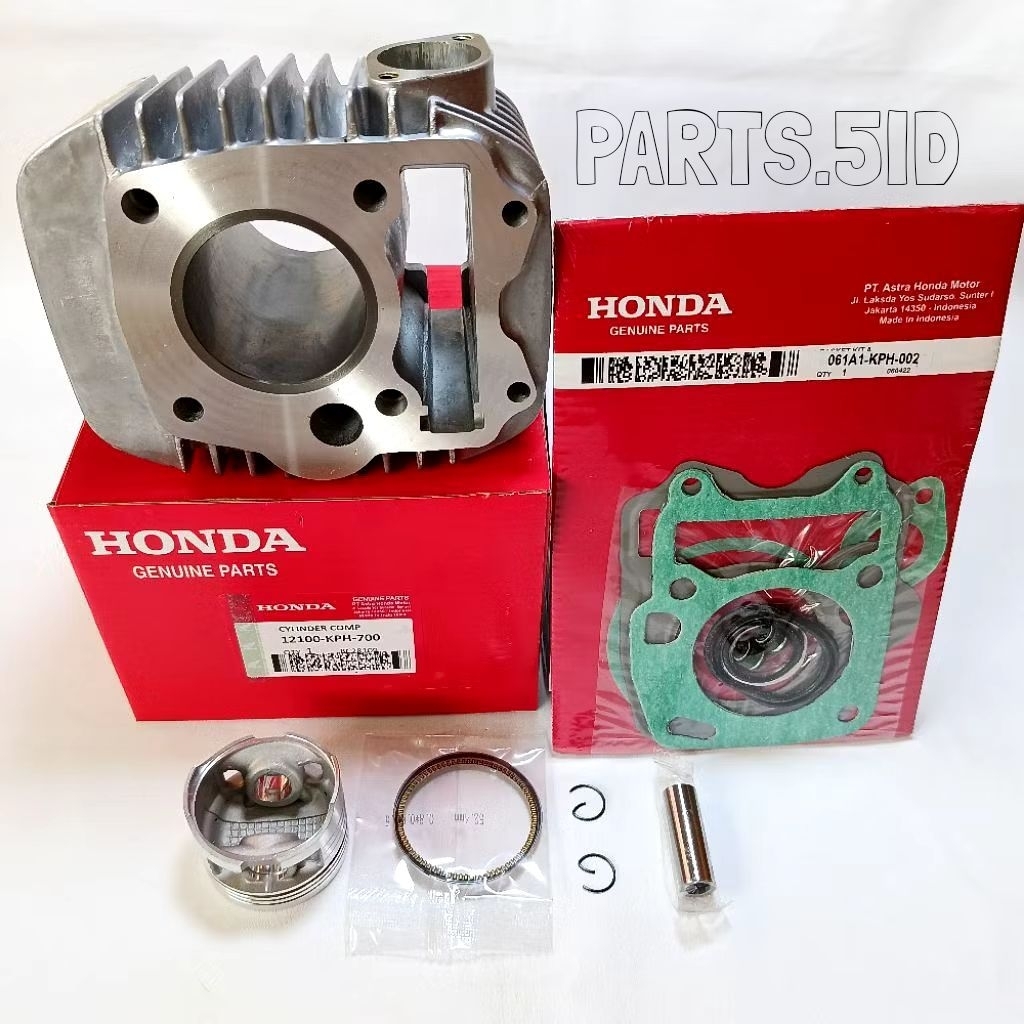 BLOK SEHER KOMPLIT KPH/KTM + TOPSET  HONDA KARISMA/KIRANA/SUPRA X 125 KARBU/SUPRA X 125 FI/SUPRA 125