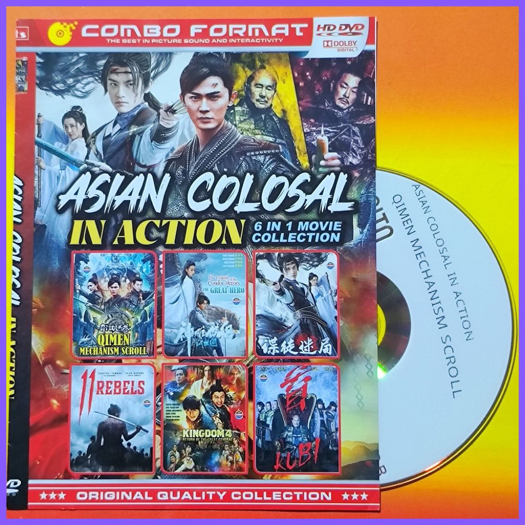 Kaset Film Asian Mandarin Koleksi Action Collosal Campuran Vol.3 Terbaru Teks Indonesia 6in1 HD