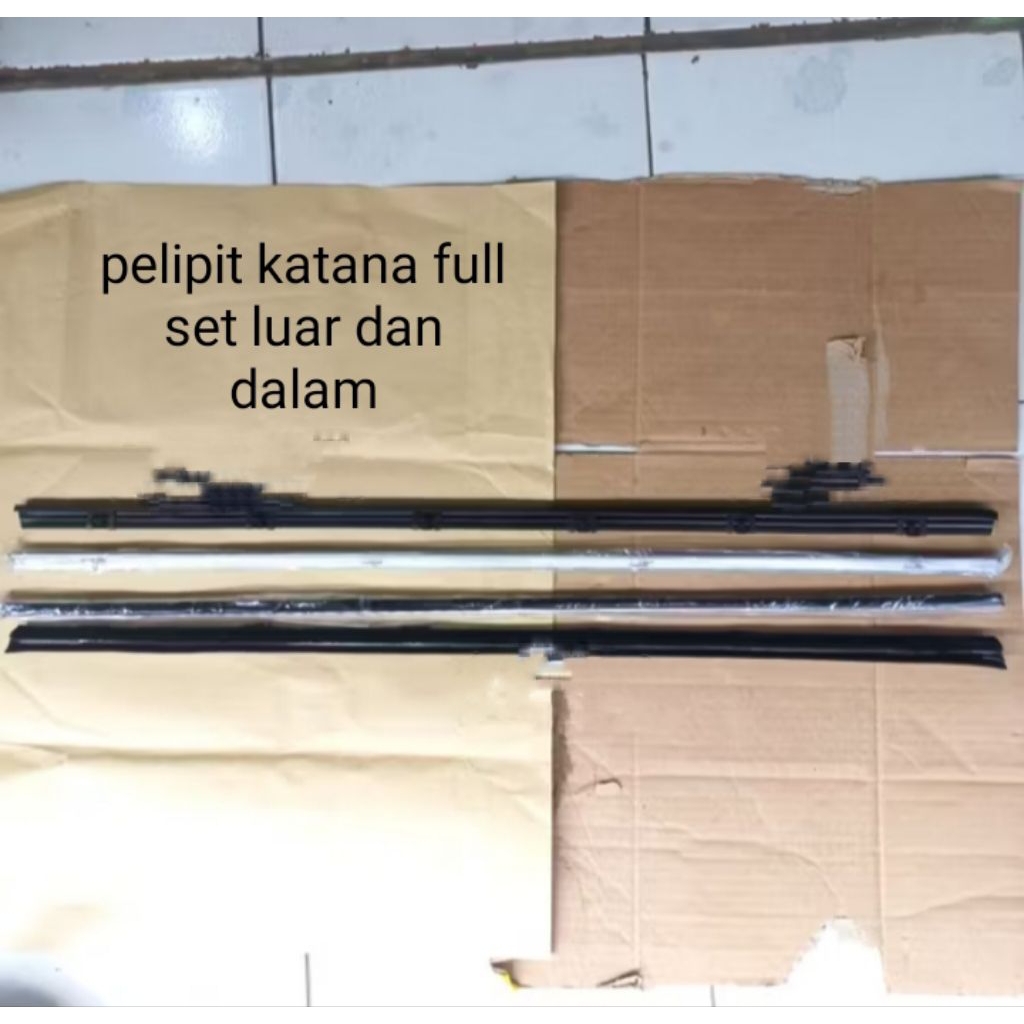 PELIPIT KACA KATANA FULL SET LUAR DALAM