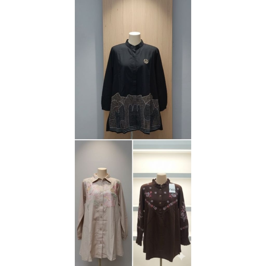 BAJU ATASAN ORIGINAL 100% WINODY dan ZARA SERBA 120RB SALE AMBYARR