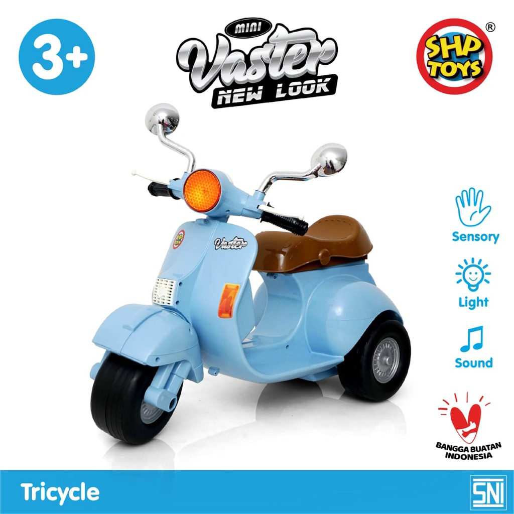 Dijamin ORI SHP MV616 Mv 616 MV 616 Motor dorong anak vespa scooter anak vespa classic