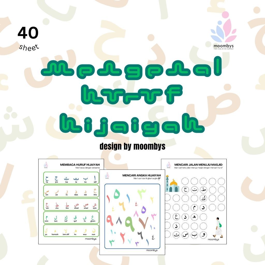 MOOMBYS BUKU AKTIVITAS CODING/WORKSHEET HIJAIYAH ANAK PAUD/TK USIA 2 3 4 5 TAHUN 40 HALAMAN