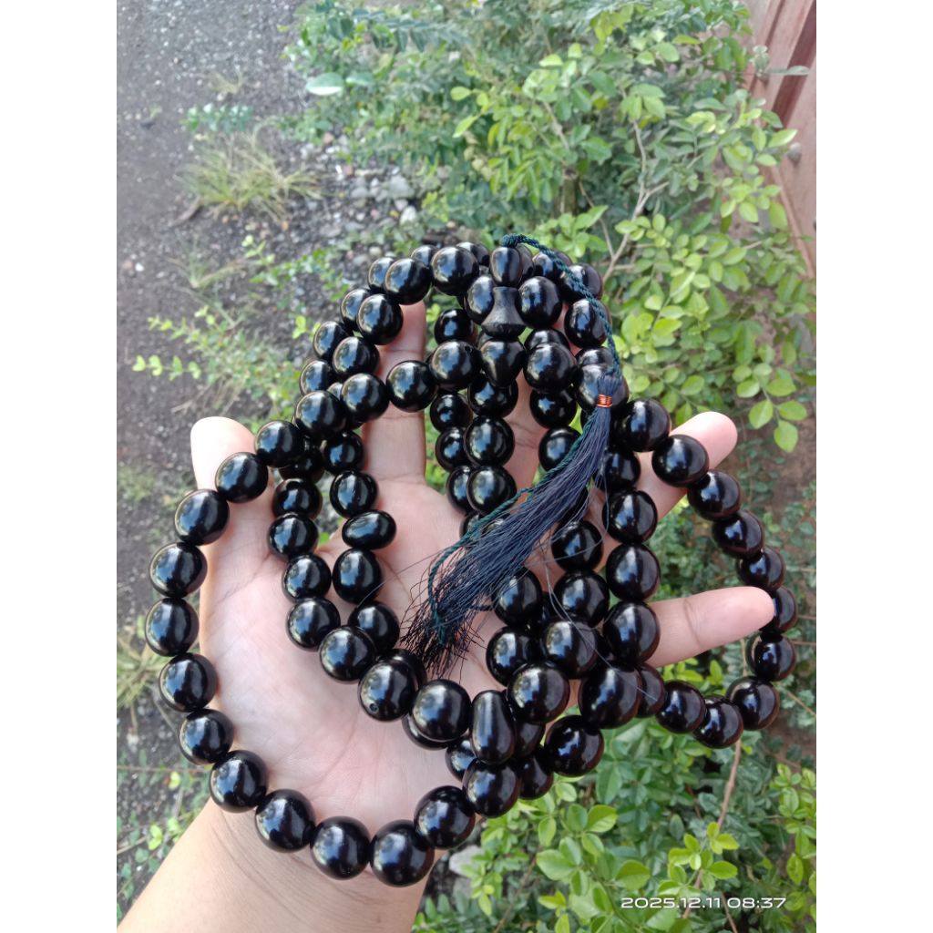 FATMA CALINA ~ Tasbih buah biji gebang pocok tasbih buah pocok gebang bulat