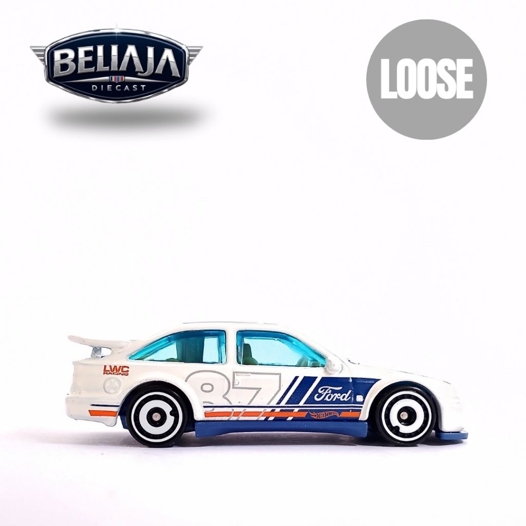 HOT WHEELS 87 FORD SIERRA COSWORTH WHITE LOOSE