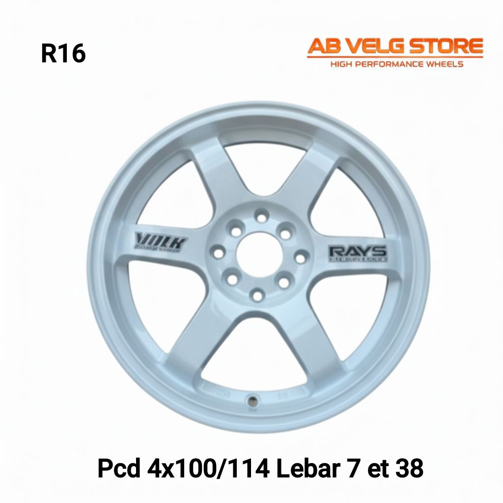 Velg mobil TE37 Ring 16 pcd 4x100/114 Lebar 7 et 38
