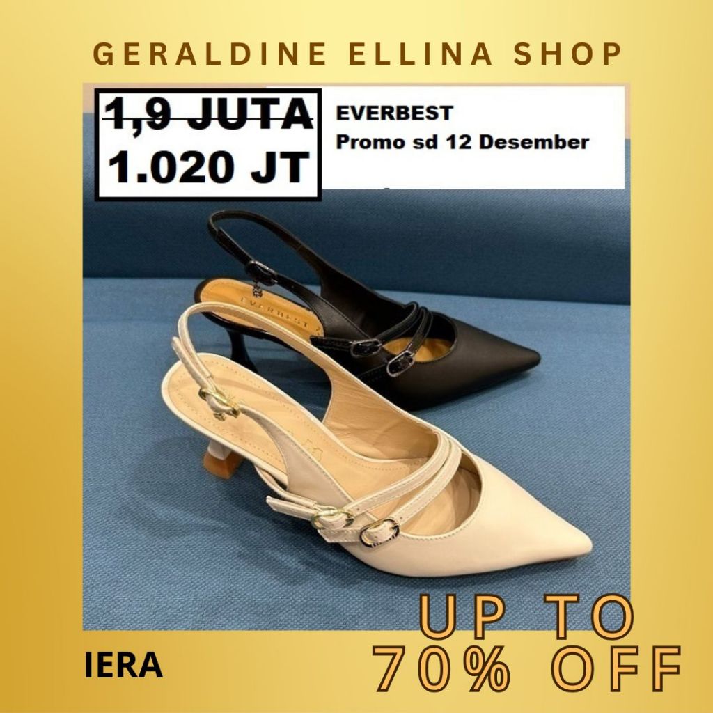 Sepatu heels wanita perempuan cewe cewek EVERBEST ORIGINAL 100% SERI IERA