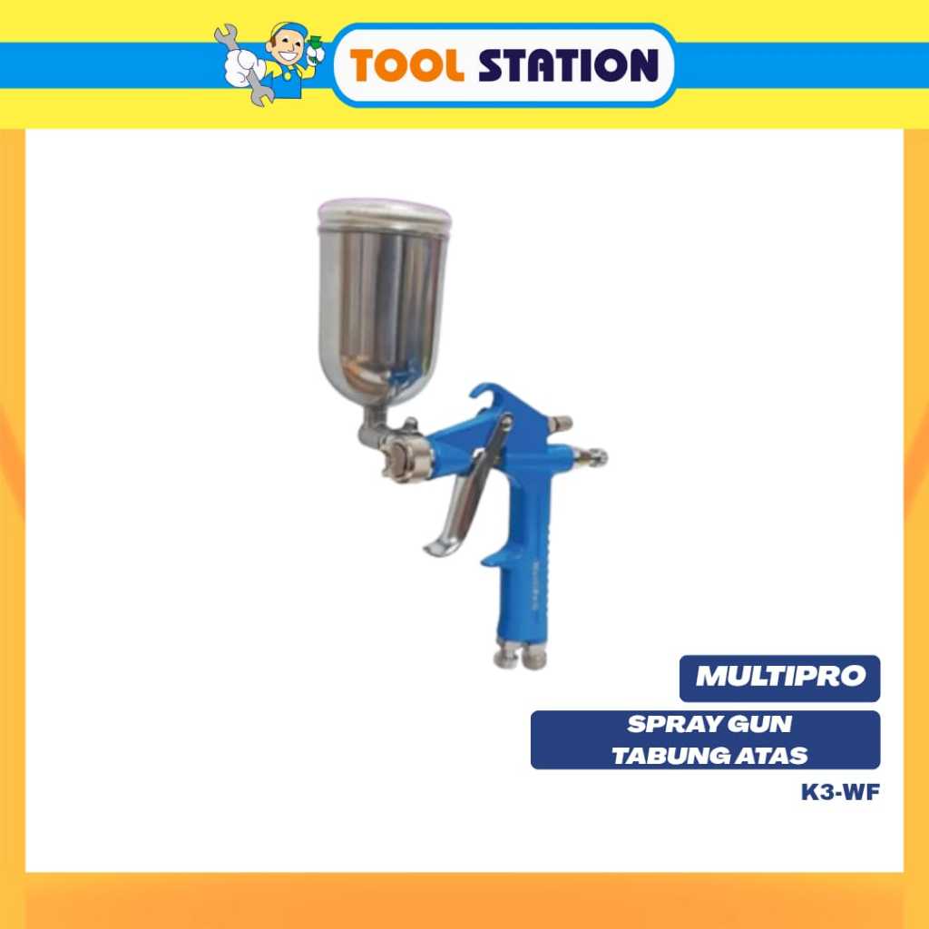 SPRAY GUN TABUNG ATAS MULTIPRO ALAT SEMPROT CAT TABUNG ATAS  K3-WF