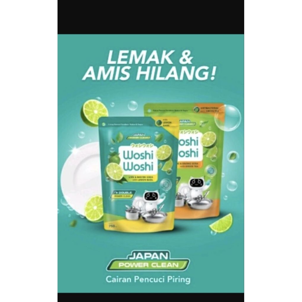 woshi woshi sabun cuci piring 200 390 600 ml