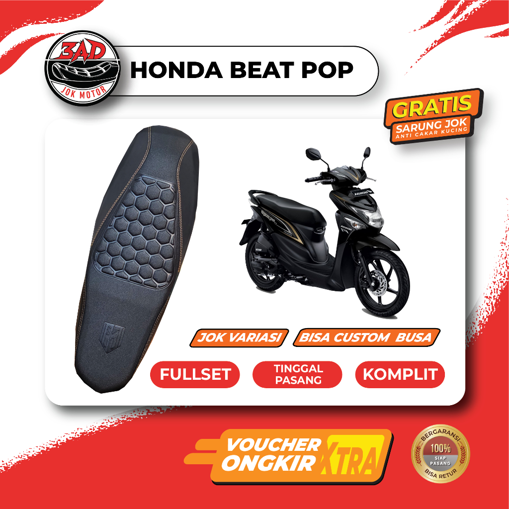 Jok Motor Beat Pop Fullset Variasi Siap Pasang I Jok Honda Beat POP