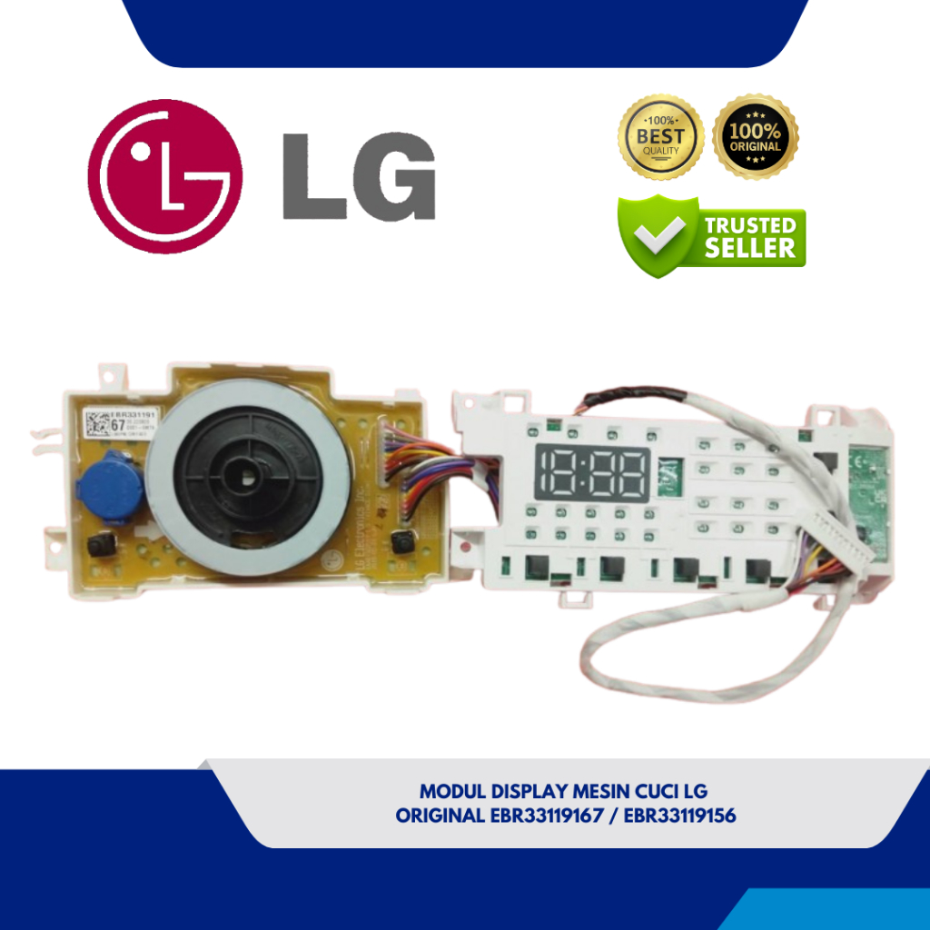 PCB MODUL DISPLAY MESIN CUCI LG FRONT LOADING  FV1285S3VS FV1285S3WS ORIGINAL EBR87419816  EBR331191