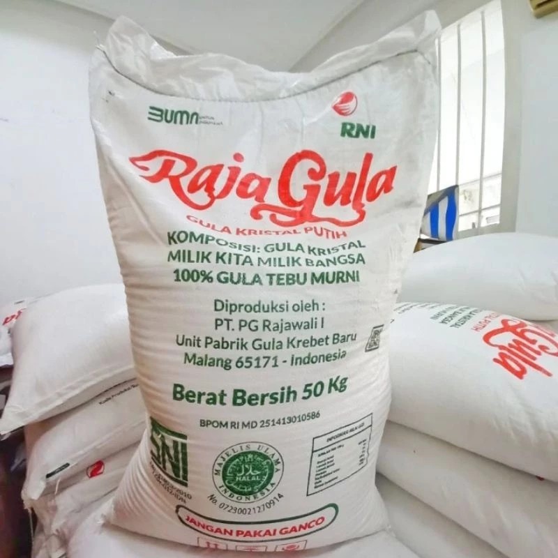 Gula Pasir Raja Gula 50kg (Cargo) Gula Tebu Murni