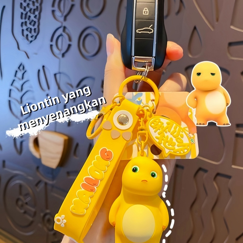 VIVI  Gantungan Kunci Boneka Karakter Lucu Bahan Silikon Lembut Aksesoris Tas Dan Kunci Hadiah Untuk