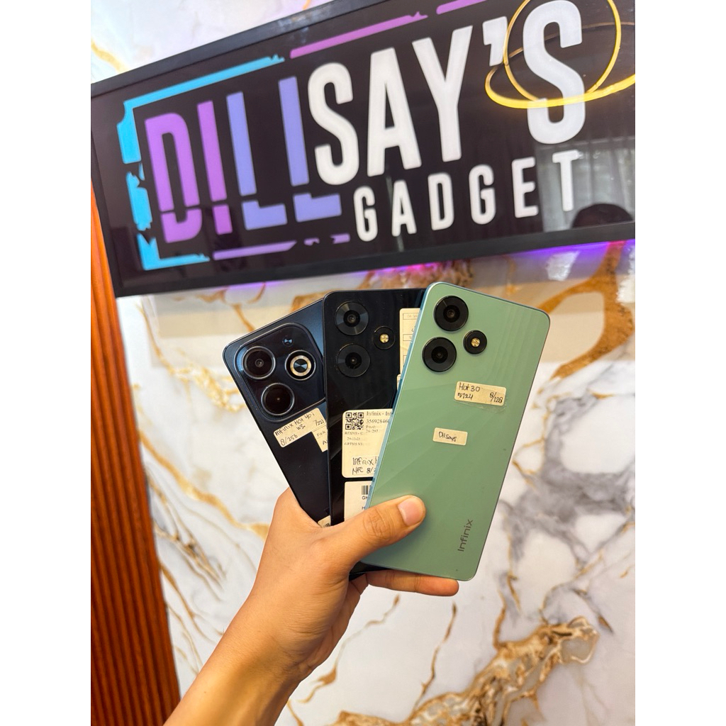 Handpone Hp Infinix Hot 30 30i Hot 40i 8/256 8/128 Second Seken Bekas murah bergaransi original