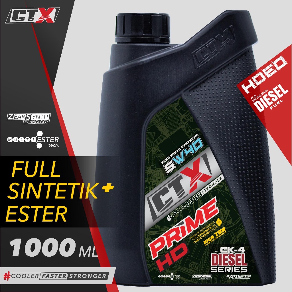CTX Prime HD CK-4 - Oli Diesel Full Sintetik Ester - 5w30 / 5w40