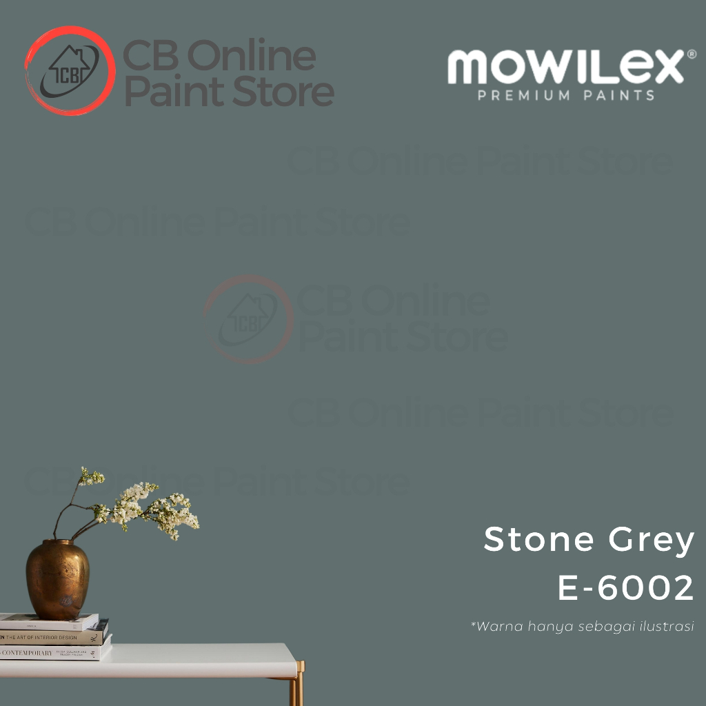 CAT TEMBOK MOWILEX - STONE GREY E-6002 - LITER