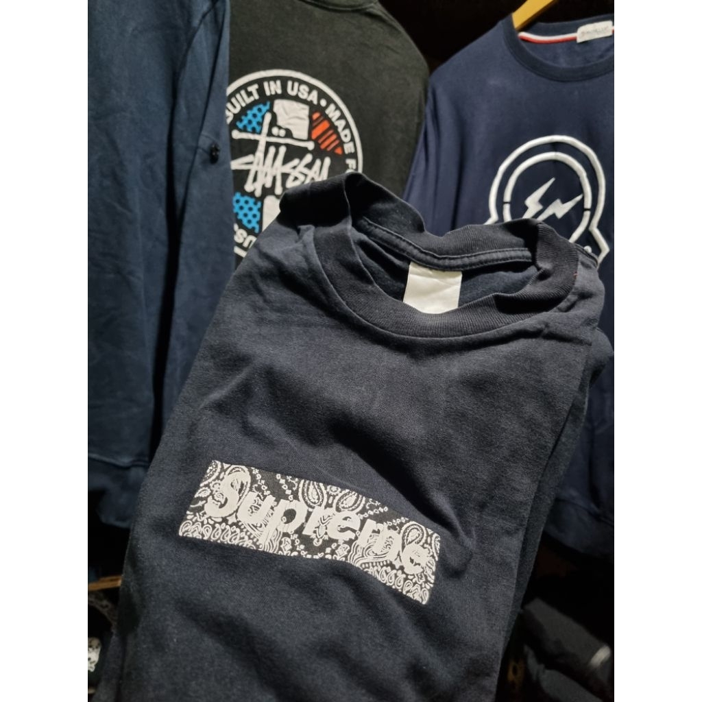 kaos vintage 90s supreme bandana box logo