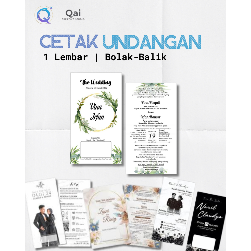 CETAK UNDANGAN | CETAK UNDANGAN PREMIUM | CETAK UNDANGAN MURAH | CETAK UNDANGAN