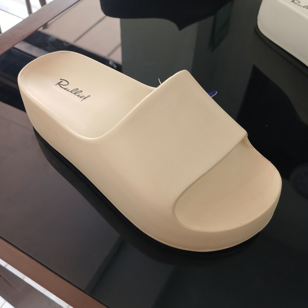 Rullief Rose Sandal Wanita Tinggi Wedges Ringan