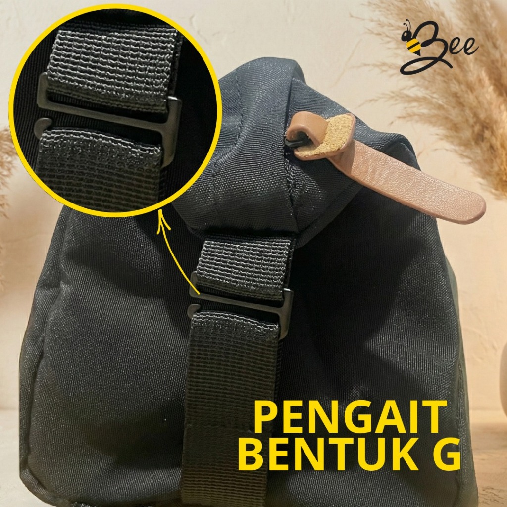 Pengait Besi Hook Model G – Double Slot Buckle untuk Tas, Ransel, Stroller & Aksesoris Kraft