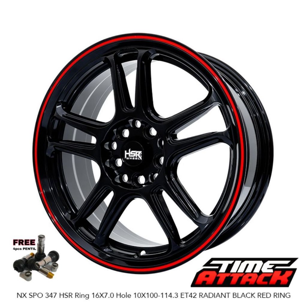 Velg Mobil Sienta Ring 16 HSR WHEEL Tipe Nx Spo Velg Hsr R16