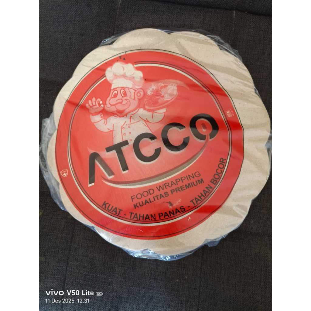 ATCCO Kertas Alas Nasi Anti Panas Premium Tahan Bocor isi +-200lembar