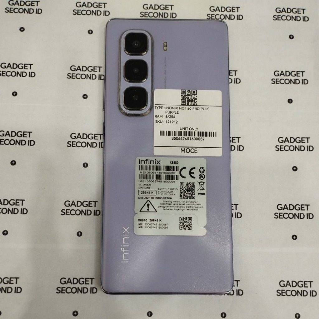 HANDPHONE SECOND INFINIX HOT 50 PRO + PURPLE RAM 8/256