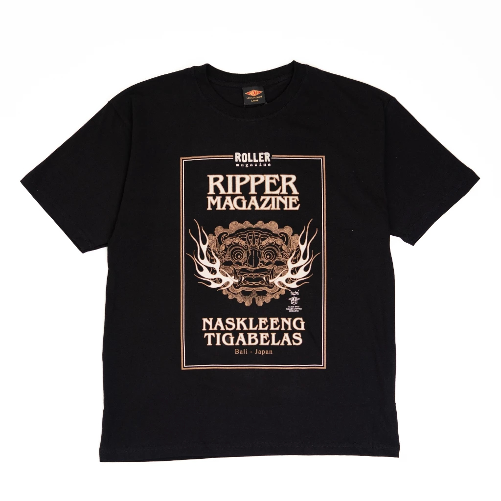 Ready Kaos NK 13 Ripper Magazine T-Shirt Distro Black Atasan Lengan Panjang Unisex