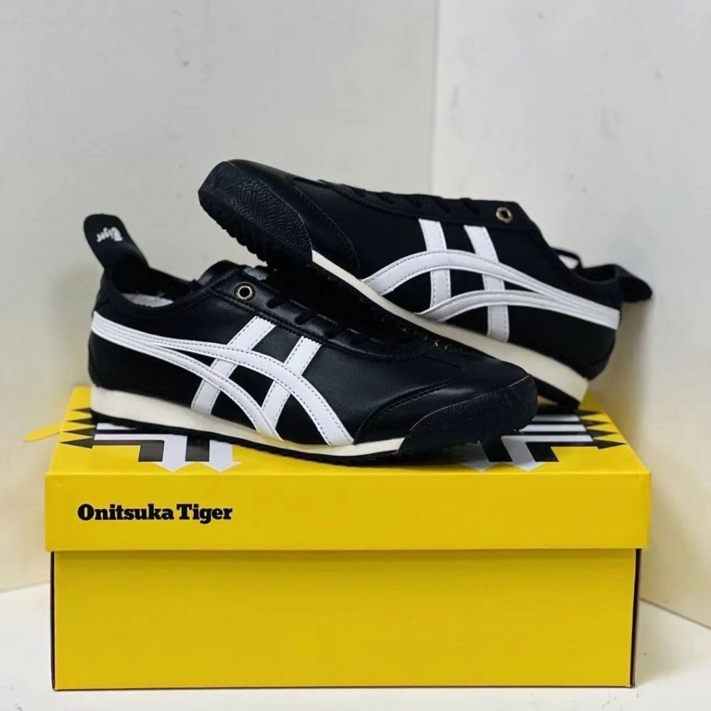 SEPATU SNEAKERS UNISEX ON***TSUKA TIGER MEXICO 66 SD BLACK WHITE