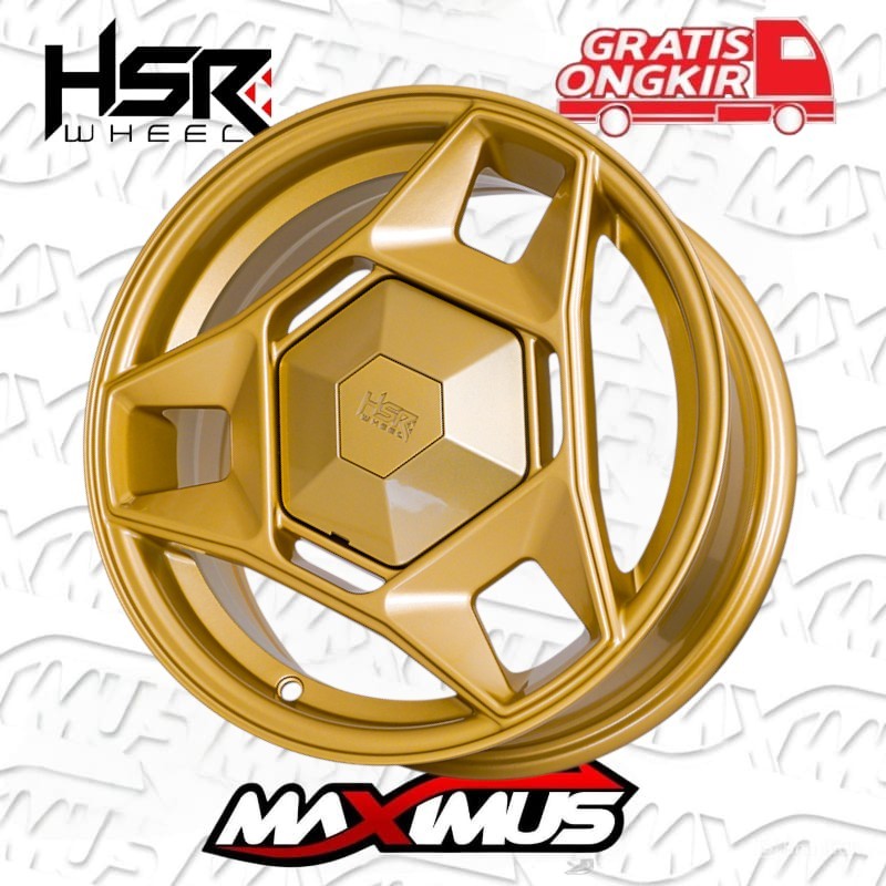 Super sale Velg Mobil Retro TELU HSR R14 Lebar 6 Pcd4X100 4X114,3 Ofset 36 Avanza Veloz Kijang Xenia