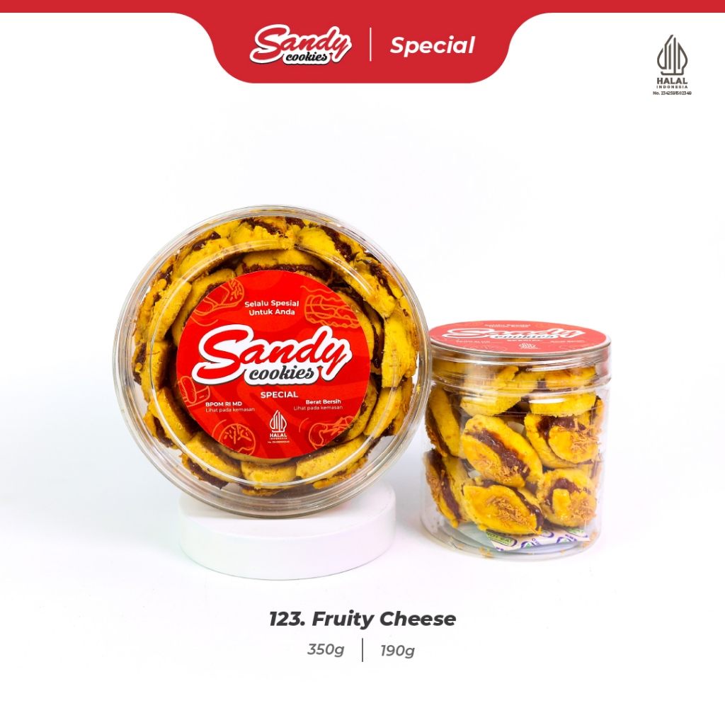 123. Fruity Cheese - Kue Kering Sandy Cookies Special