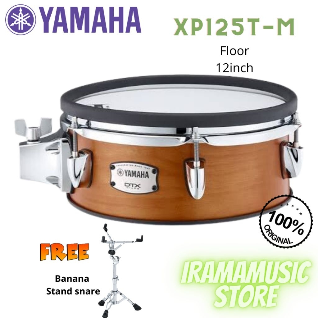 Yamaha XP125T-M 12 inch Floor Real Wood 2 zone Drum Elektrik DTX Pad yg Biasa di gunakan di DTX10
