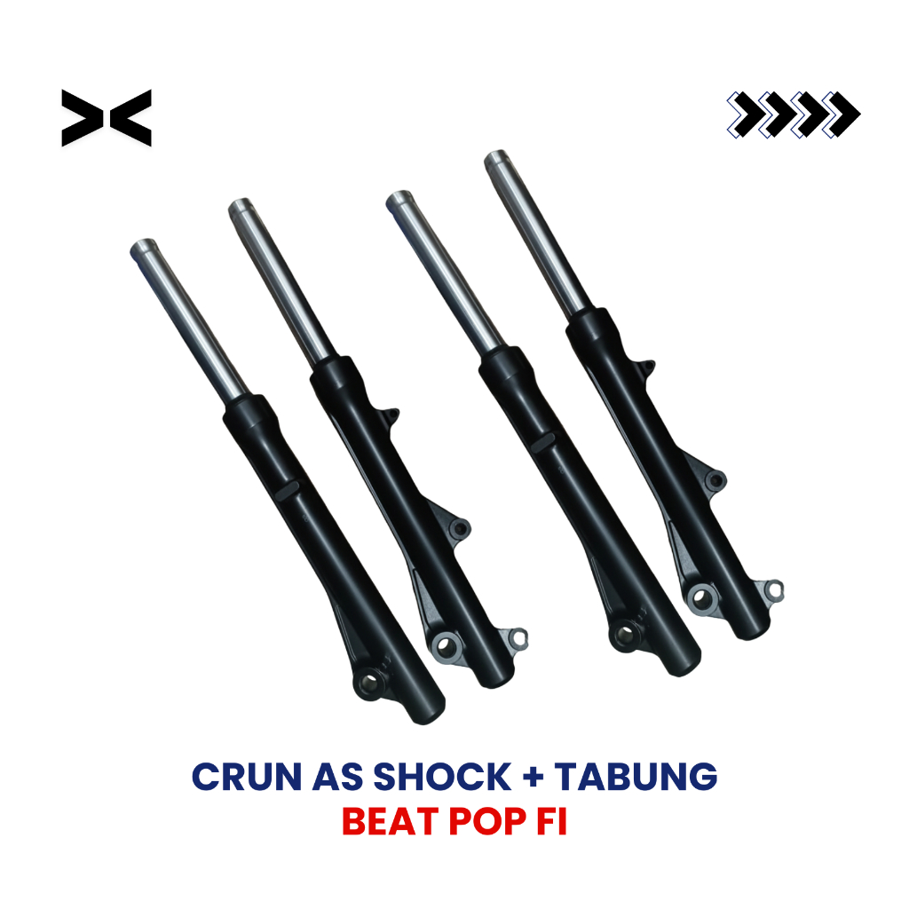 CRUN As Shock Plus Tabung Beat FI – Shock Depan Beat FI Set Lengkap Presisi