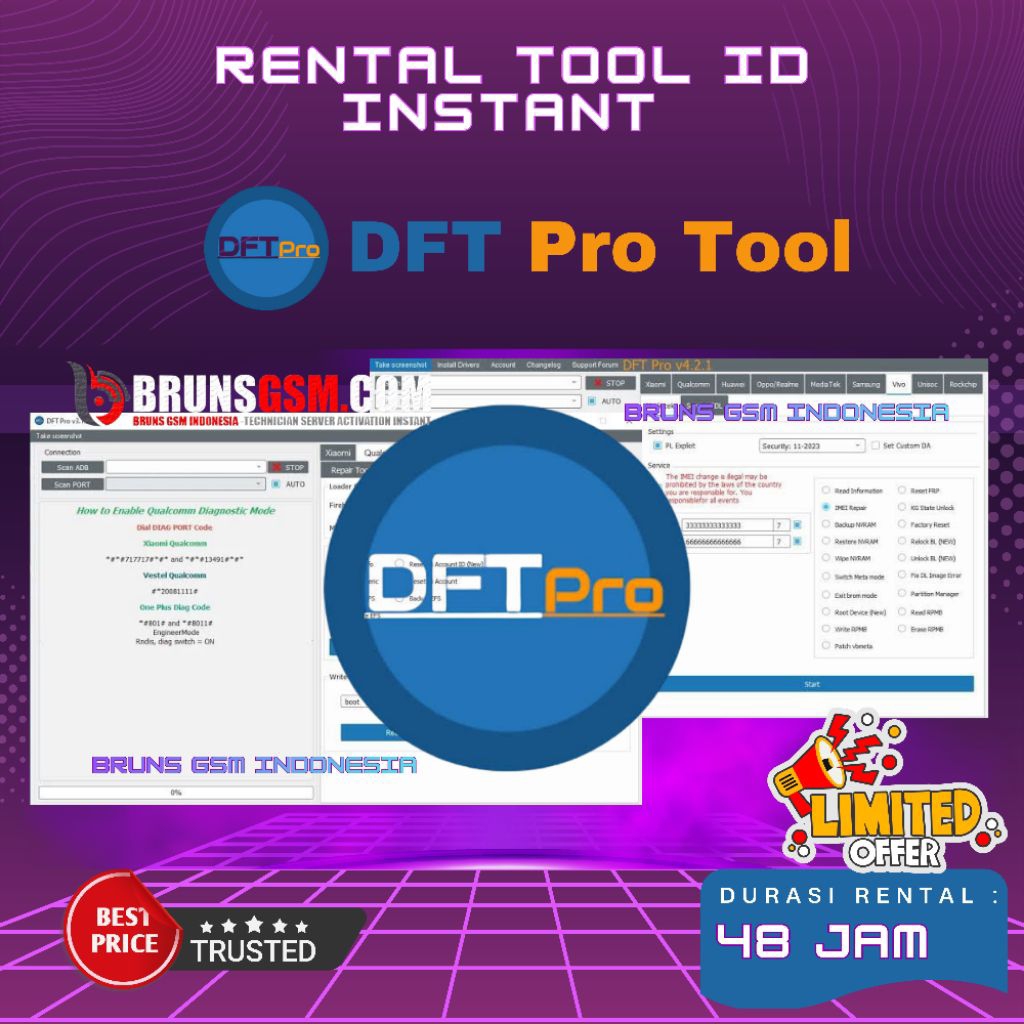 Rental DFT Pro Tool ID Instant | Sewa DFT Pro Tool ID Instant