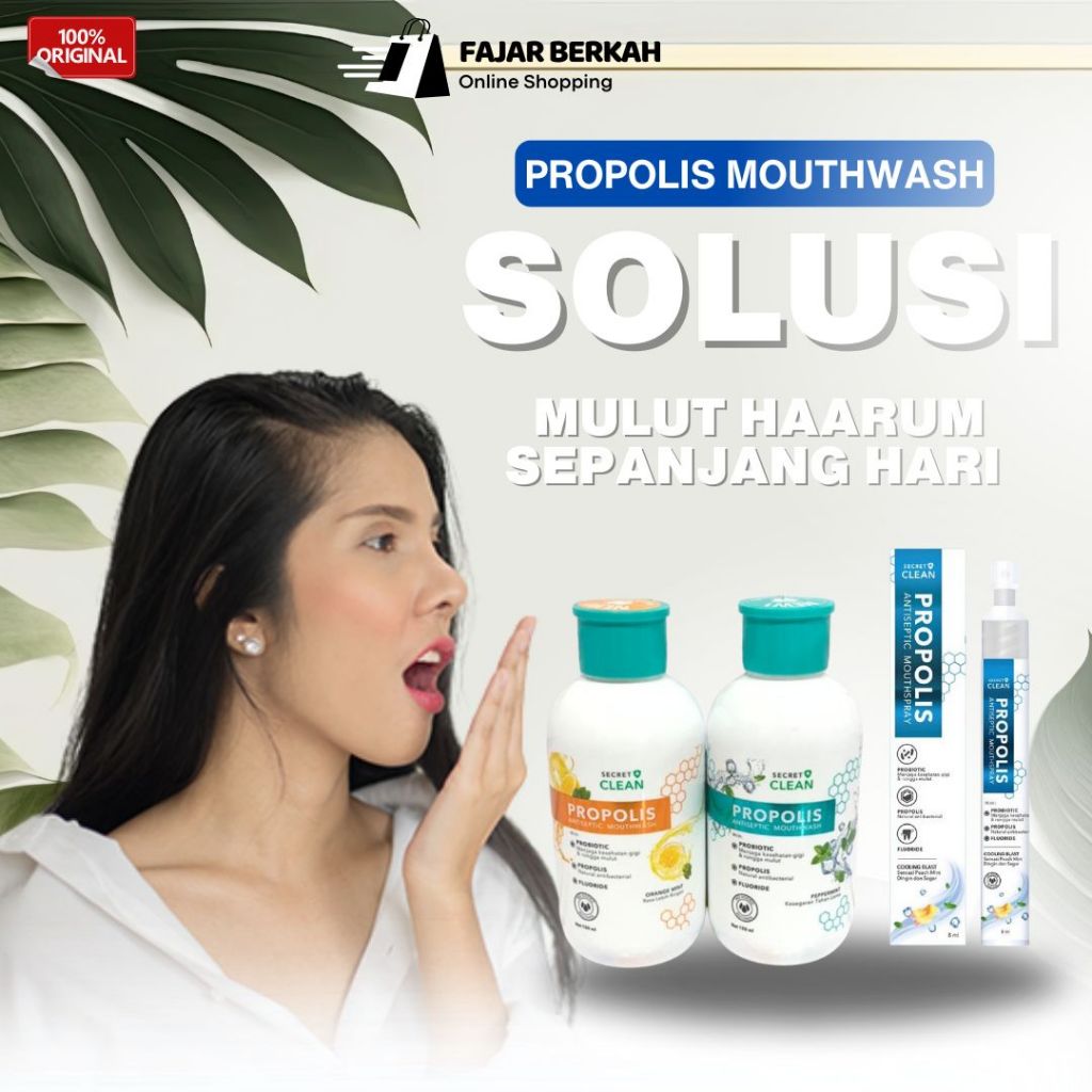 Obat Kumur Propolis Mouthwash Obat Kumur Propolis Pembersih Karang Gigi Berkerak Obat Bau Mulut Pemb
