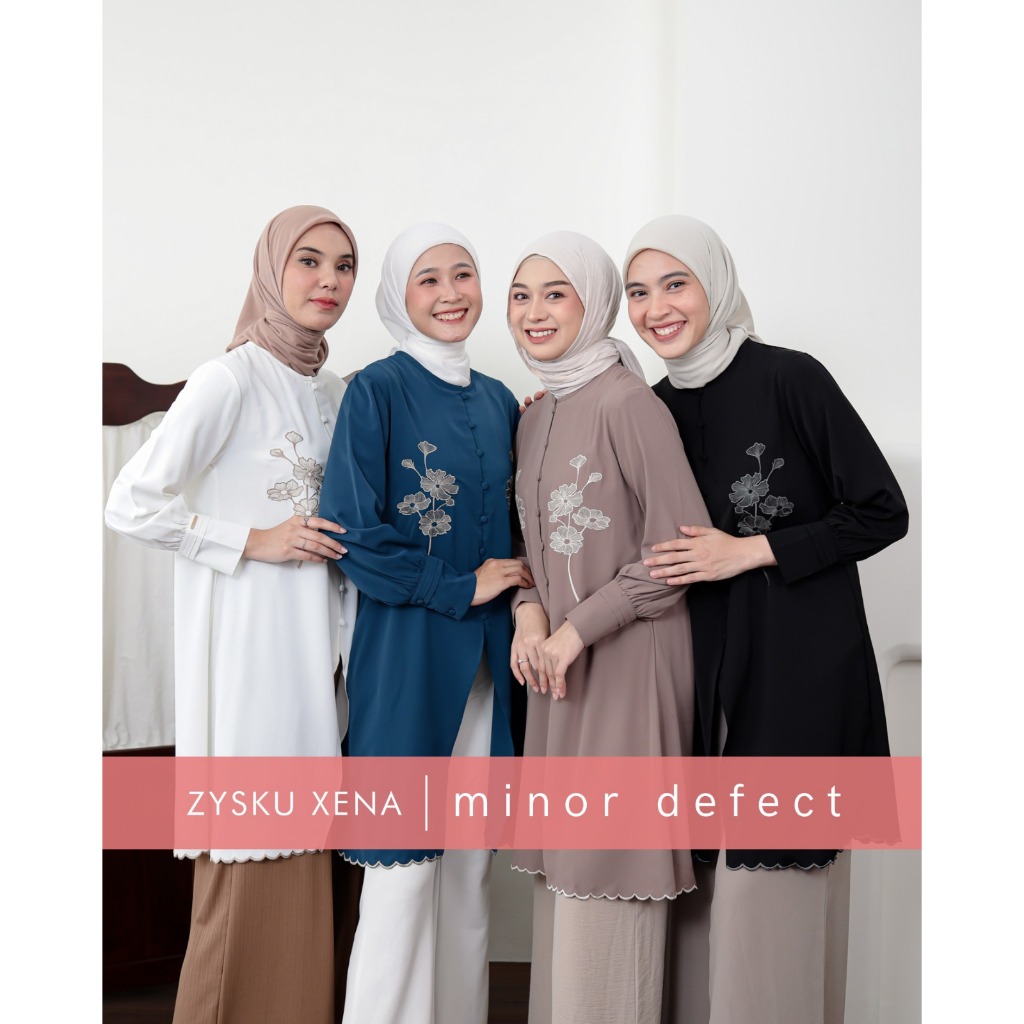 Zysku Xena | Vionne Tunic - 6 Warna | Minor Defect |  Atasan Tunik Bordir Lengan Panjang
