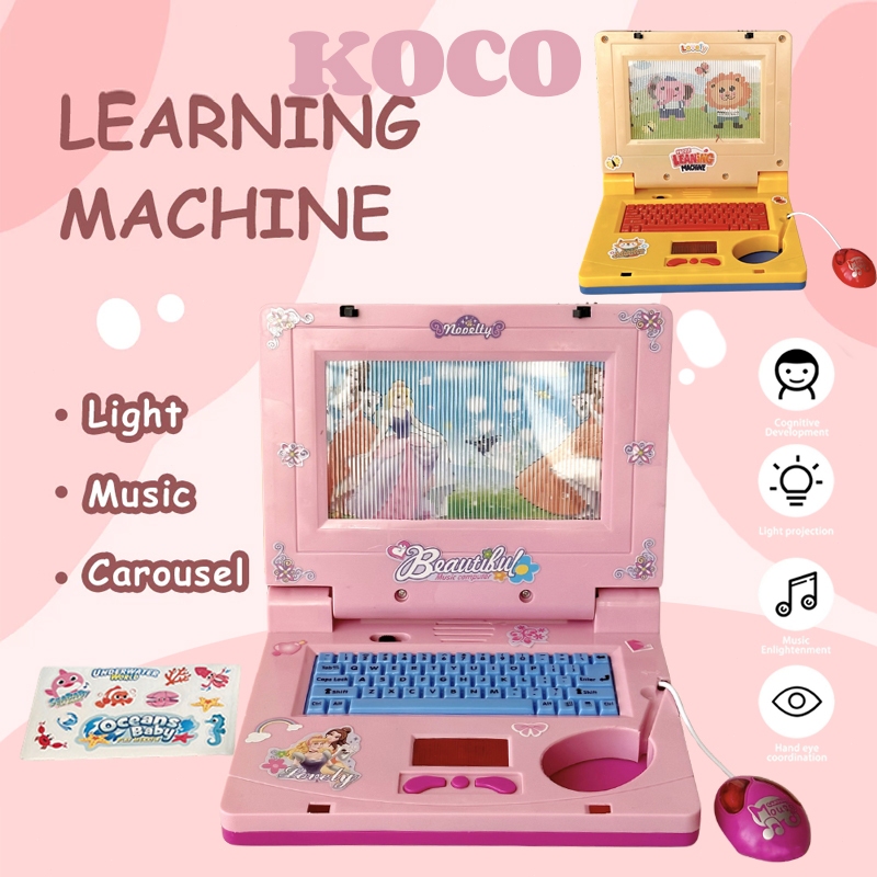 KOCO Mainan Laptop Anak Mainan Edukasi Mainan Anak Learning Machine Laptop Mainan Mini