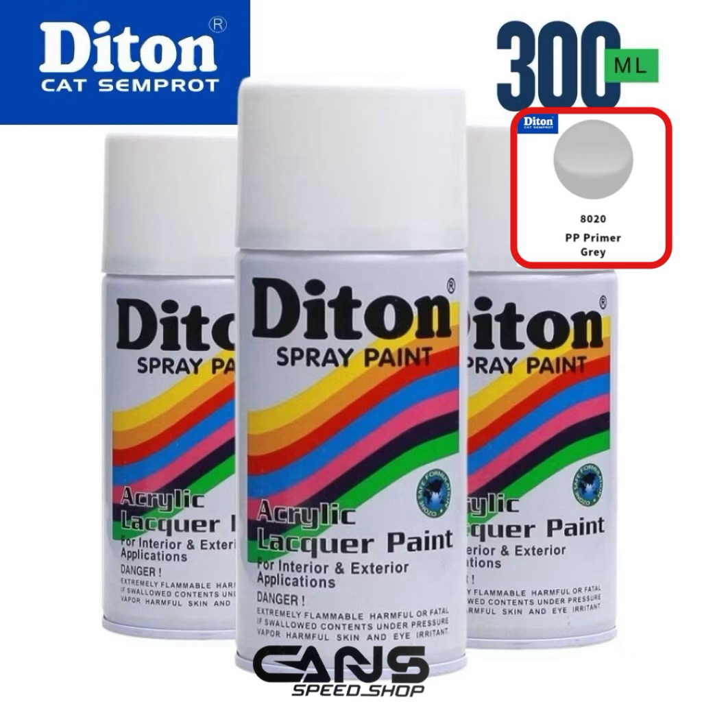 Pilox Diton Cat Pilok Pylox Dasar Primer Grey 8020