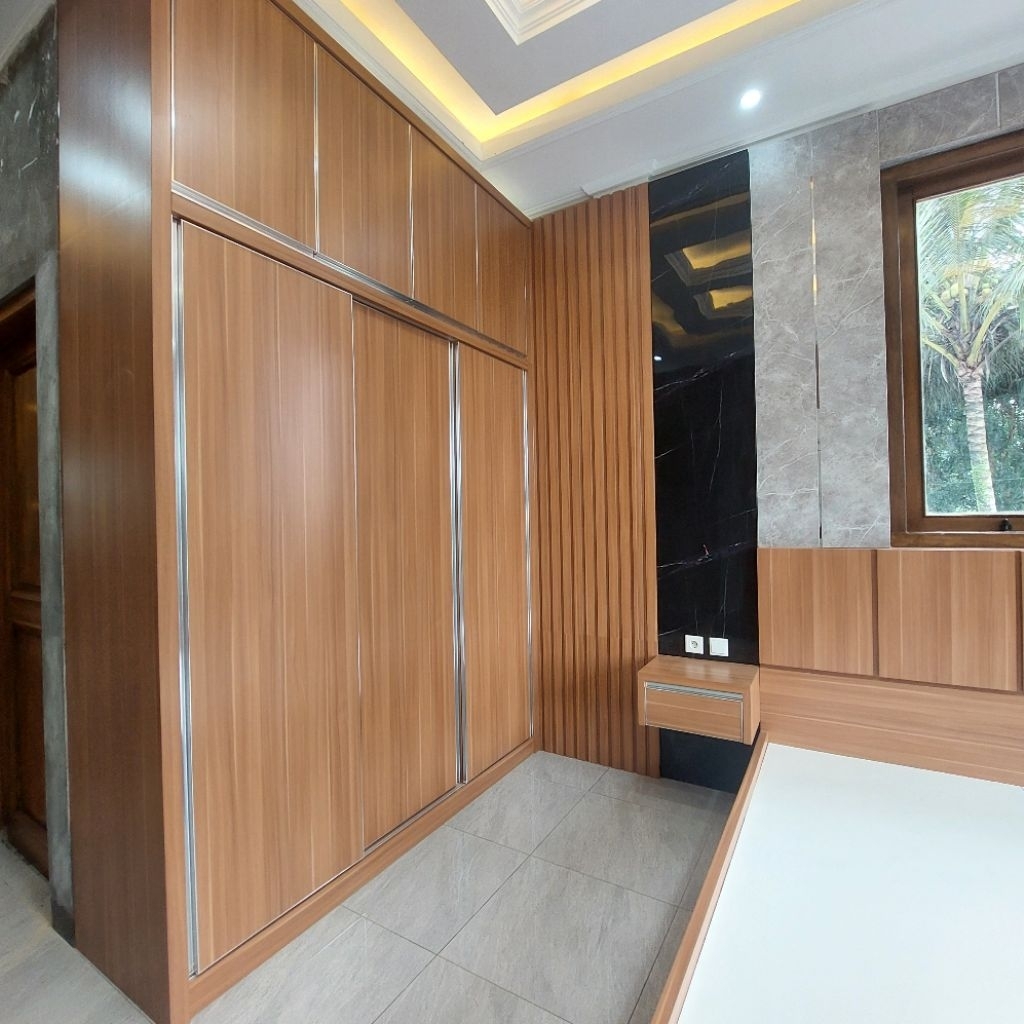 Custom Lemari Pakaian, Wardrobe, Walk-in closet HPL t 18mm | Berkualitas, Anti Rayap & Jamur