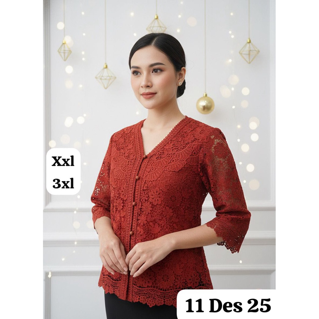 ATASAN KANCING DEPAN BRUKAT CZ