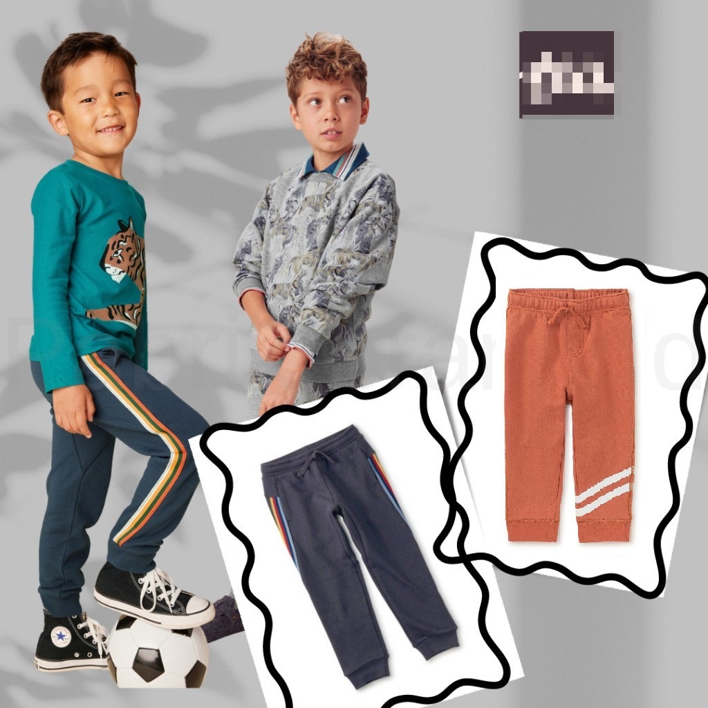 Pabrik branded T3@ jogger kids T1 3 6 9 18 24 month bulan 2 6 7 10 years tahun coklat navy hitam kat