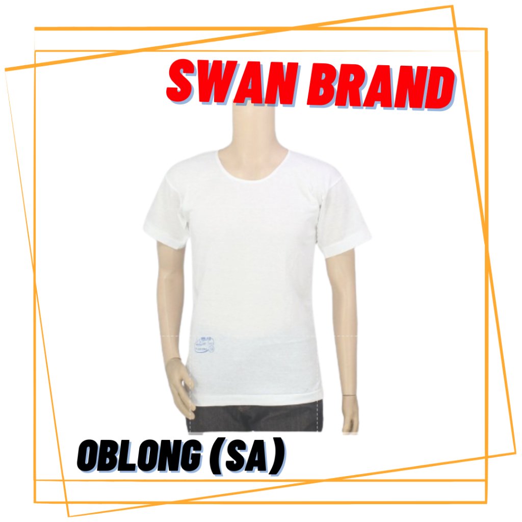 [SA] KAOS OBLONG SWAN ORIGINAL RRC / KAOS OBLONG SWAN BRAND ORIGINAL RRC UKURAN 34 36 38 40 42 44